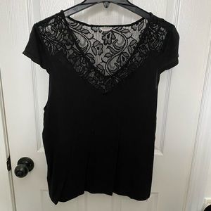 Black T-shirt blouse